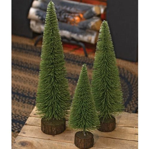 Mossy Bottle Brush Pine Tree 14"