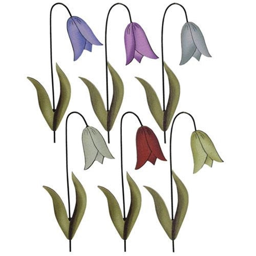 6/Set Hanging Tulips Ornaments