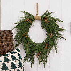 Soft Touch Austrian Pine Hanging Wreath - 24"