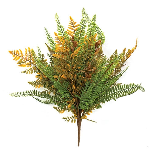 Fall Wetland Fern & Wheat Bush - 21"