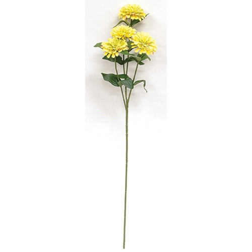 Yellow Zinnia Spray - 23.5"