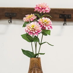 Pink Zinnia Spray - 23.5"