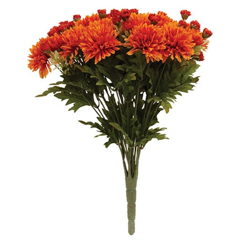 Bountiful Mums Bouquet - Orange - 15"H