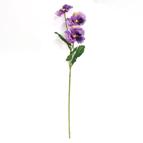 Purple Pansy Pick - 14"