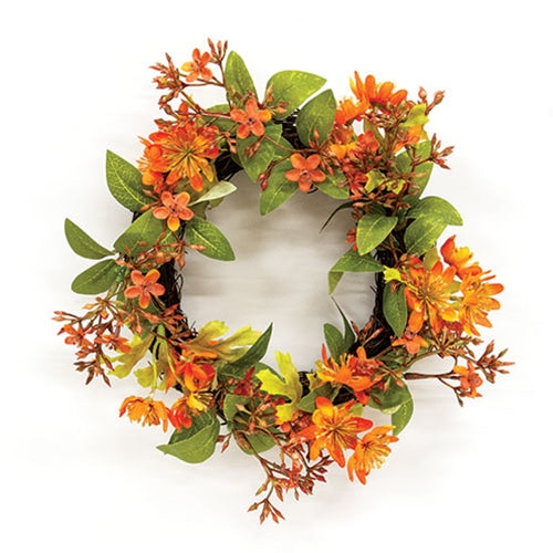 Pumpkin St. John's Wort Candle Ring - 4.5"
