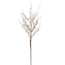 Glitter Twig Spray Platinum