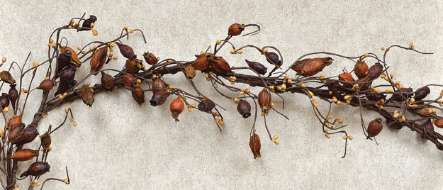 *Dried Rose Hip Garland - 4 Ft.
