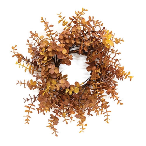Baby Eucalyptus Wreath - Mustard - 14"