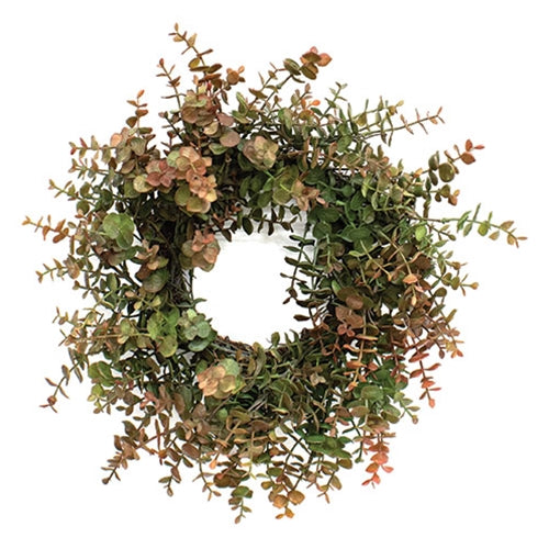 Baby Eucalyptus Wreath - Olive Green - 18"