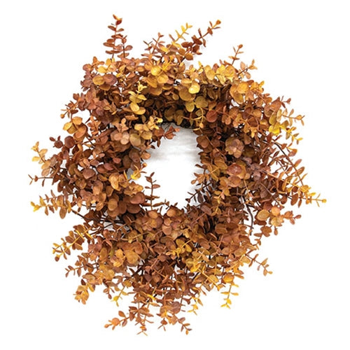 Baby Eucalyptus Wreath - Mustard - 18"