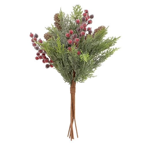 Sugar Berry & Cedar Bouquet - 21"