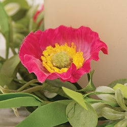 Sunset Poppy & Wildflower Candle Ring - 3.5"