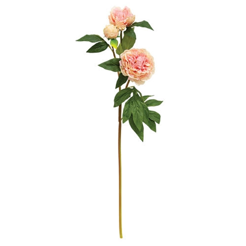 Pink Peony Spray - 30"