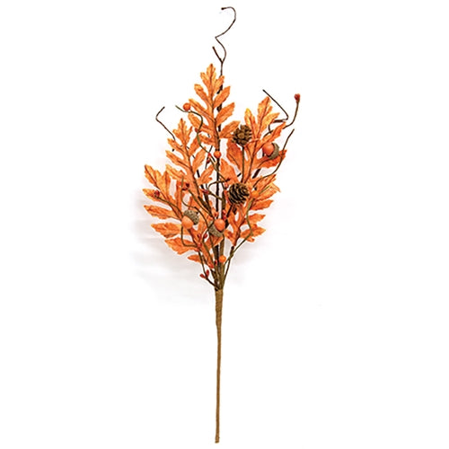 Fall Oak Leaf & Acorn Spray - 20"