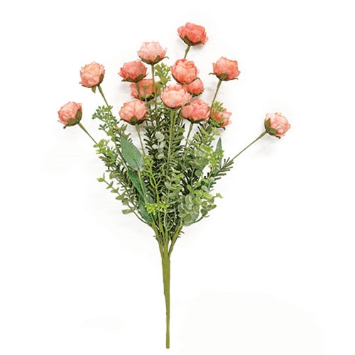 Eucalyptus Rose Spray - 19" - Peach