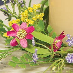 Verbena Heather Blossoms Candle Ring - 3.5"