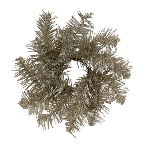 Glistening Platinum Pine Candle Ring - 2"