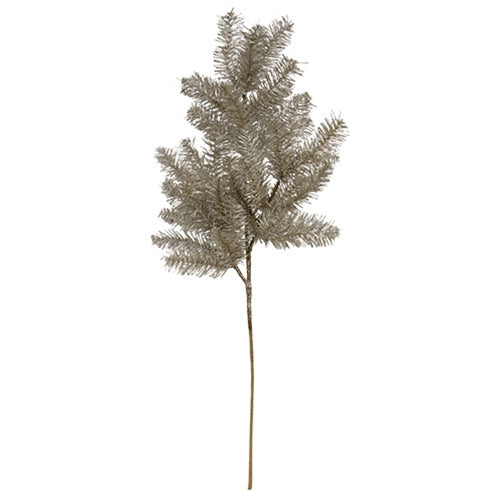 Glistening Platinum Pine Pick - 19"