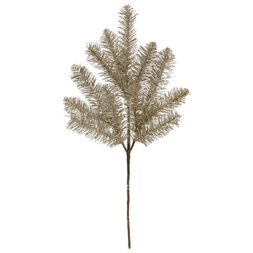 Glistening Platinum Pine Spray - 29"