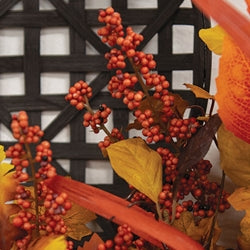 Harvest Bounty Berries & Leaves Bush - 21"