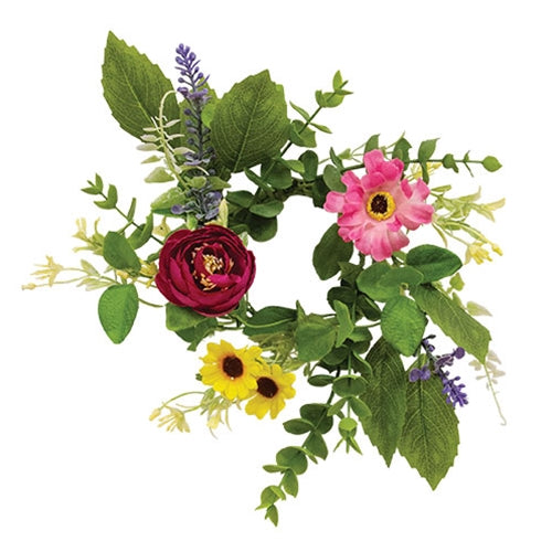 Breezy Summer Blooms Candle Ring - 3"