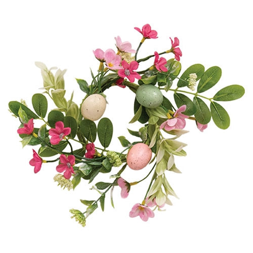 New Growth Blooms & Eggs Candle Ring - 3.5"