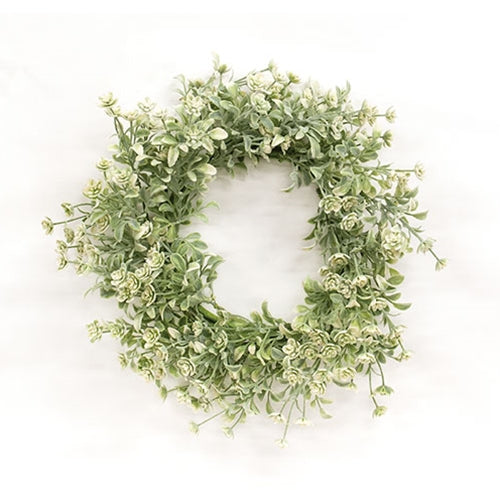 Soft Touch Dusty Eucalyptus Candle Ring - 6.5"