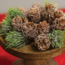 Icy Bristle Pine & Cone Taper Ring - 1"