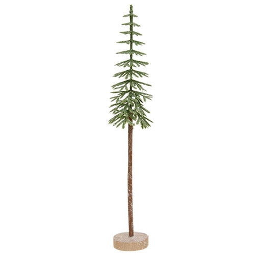 Sugar Plum Frosted Pine Tree - 10"H
