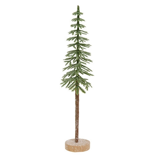 Sugar Plum Frosted Pine Tree - 8"H