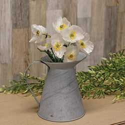 White Garden Poppies Bundle 16"
