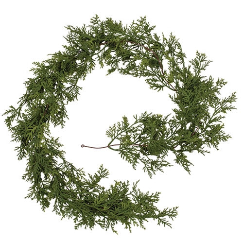 Soft Touch Dripping Cedar Garland - 5 Ft.