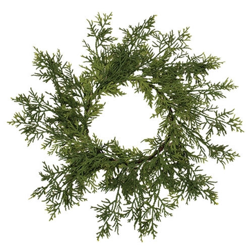 Soft Touch Dripping Cedar Wreath - 14"