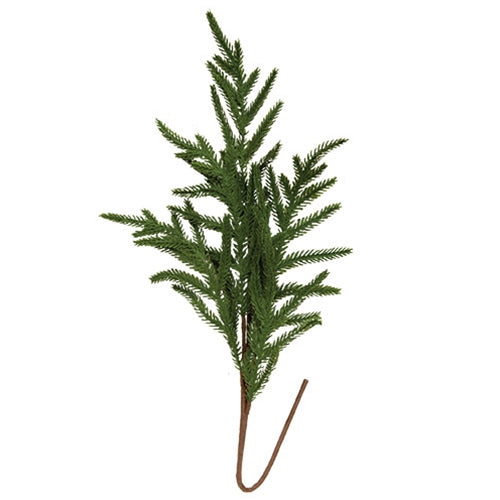 Soft Touch Evergreen Norfolk Pine Spray - 25"