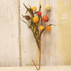 Fall Mix Thistle Berries & Leaves Spray - 20"