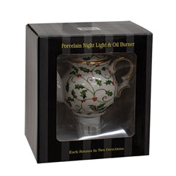 Porcleain Holly & Berries Tealight Nightlight