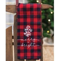 Red Buffalo Check Merry and Bright Towel