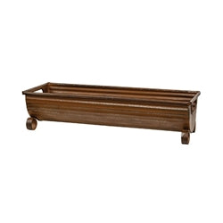 3/Set - Rusty Metal Trough Planters