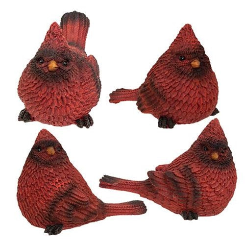 Chubby Resin Cardinal Figure 4 Asstd.