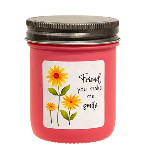 Friend You Make Me Smile Lemon Blueberry Poundcake 7oz Jar Candle