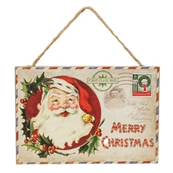 Vintage Christmas Postcard Ornament - 3 Asstd.