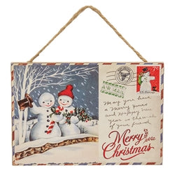 Vintage Christmas Postcard Ornament - 3 Asstd.