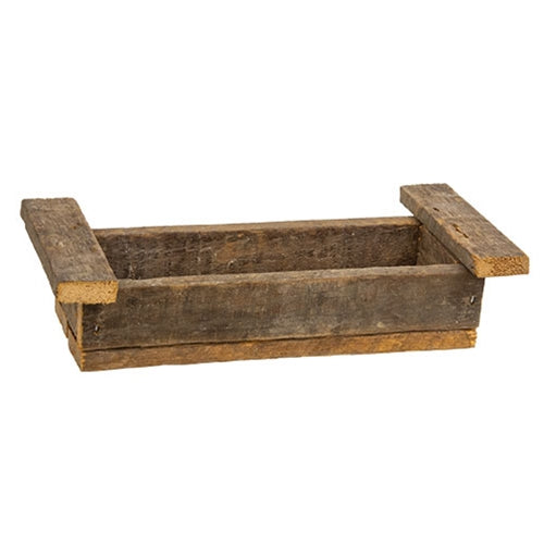 Rustic Lath Wood Brick Mold Tray - 10.5"L