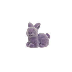 Resin Flocked Sitting Easter Bunny 4 Asstd.