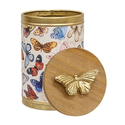 Inspirational Butterflies Canister With Lid - 5.25"x7.25"H