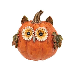 Resin Harvest Owl Pumpkin - 3 Asstd.