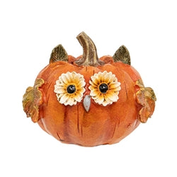 Resin Harvest Owl Pumpkin - 3 Asstd.