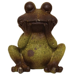 Resin Sitting Frog - 4"H - 3 Asstd.