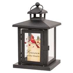 Flickering Inspirational Winter Cardinal Lantern - 8"H - 2 Asstd.