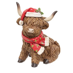 Resin Winter Holiday Highland Figure - 8.5"H - 2 Asstd.